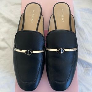 Kate Spade Womens Laura Slip On Leather Loafer Mule
